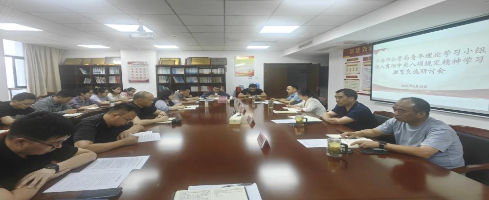 市公管局召开年轻干部深入贯彻中央八项规定精神学习教育交流研讨会