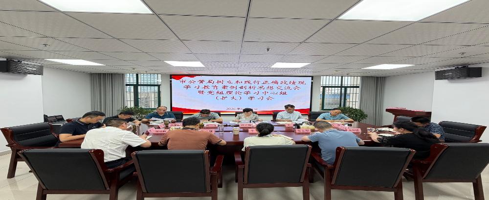 市公管局召开树立和践行正确政绩观学习教育案例剖析思想交流会暨党组理论学习中心组（扩大）学习会